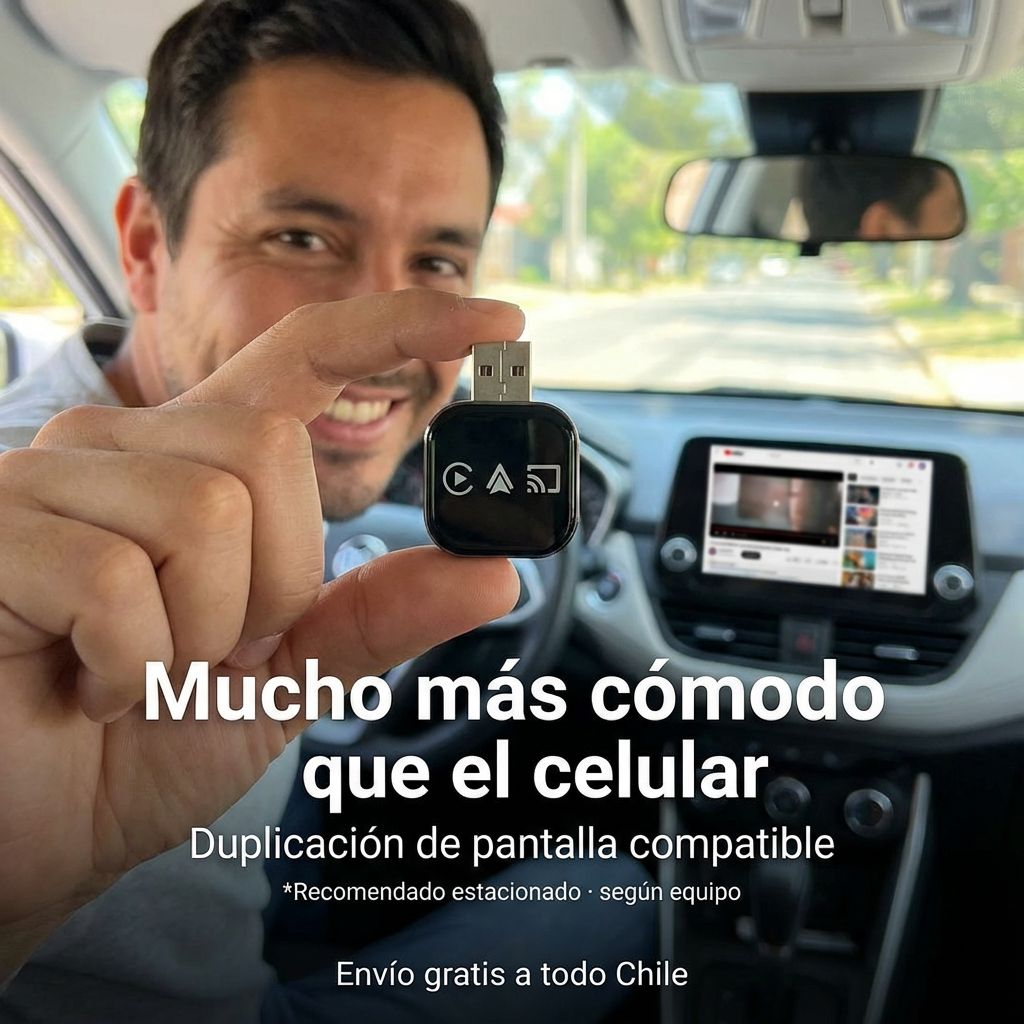CarPlay y Android Auto inalámbricos con duplicación de pantalla