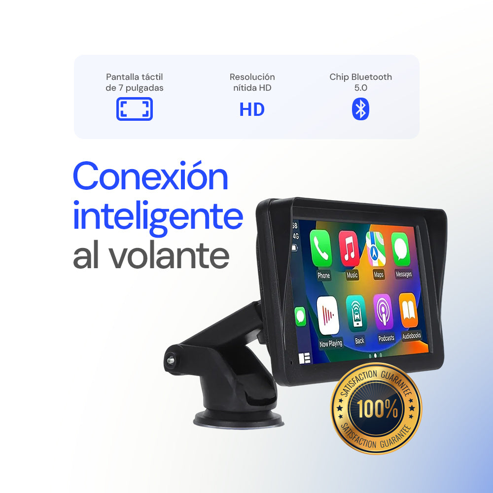 Pantalla 7" CarPlay Android Auto