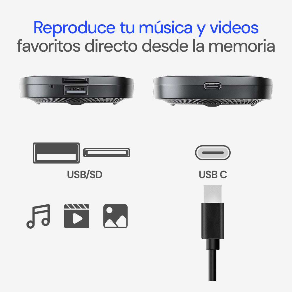 3 en 1 CarPlay Android Auto