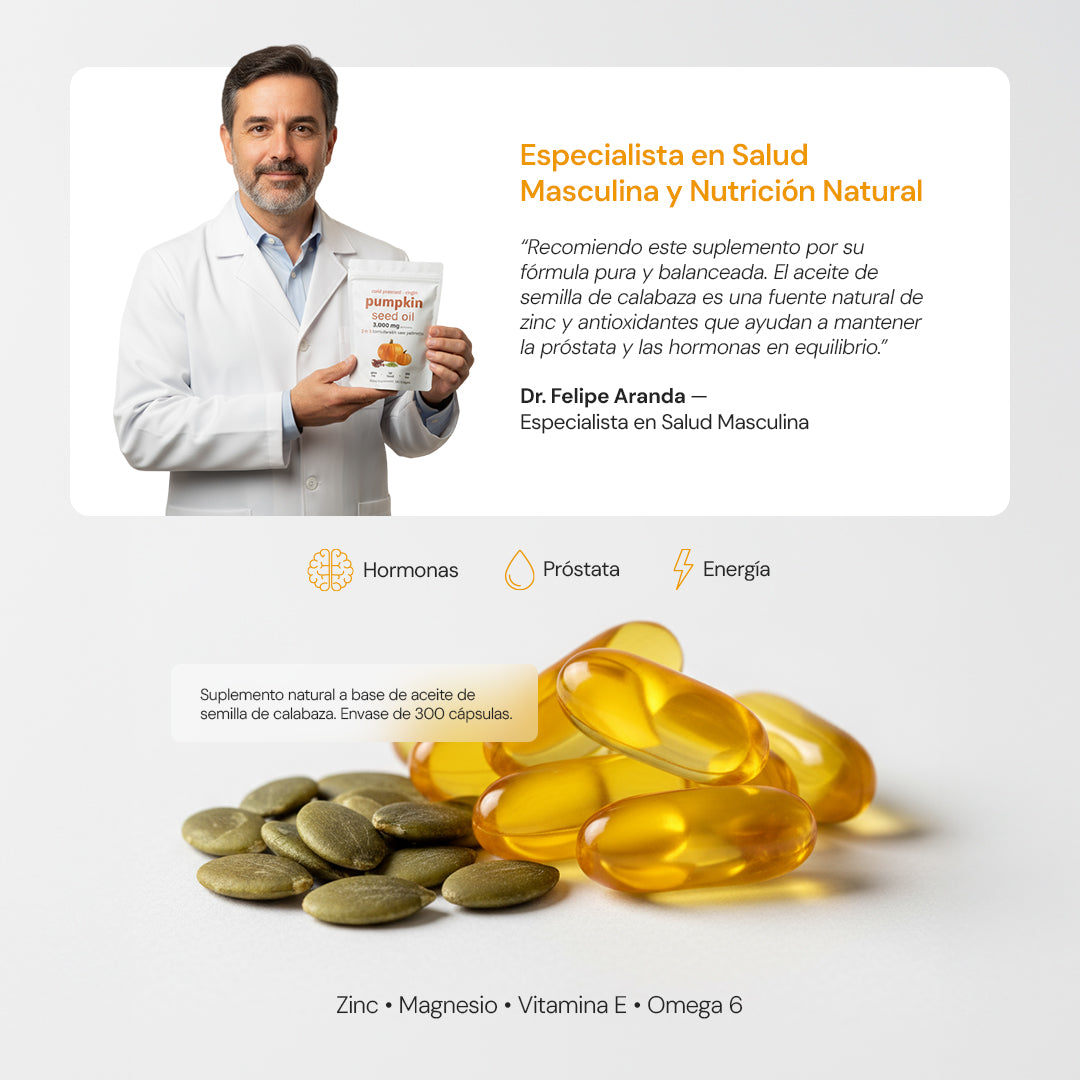 PumpVital™ – Aceite de Semilla de Calabaza