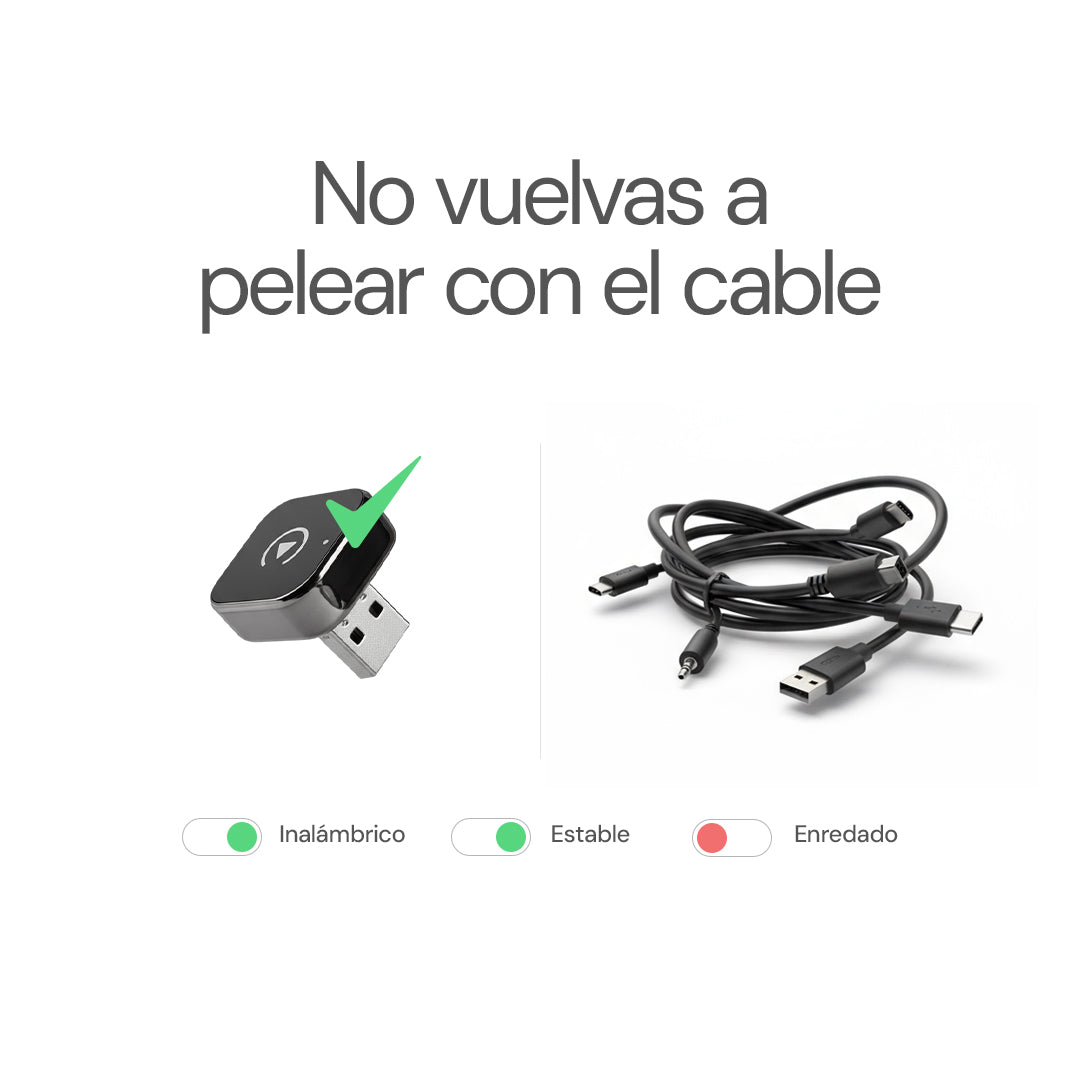 Oferta de Verano — Adaptador inalámbrico CarPlay Android Auto