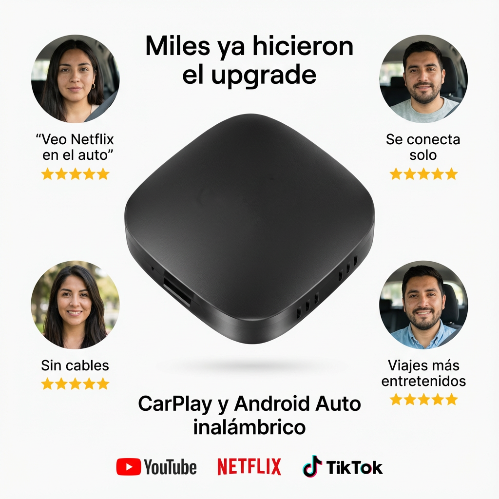3 en 1 CarPlay Android Auto