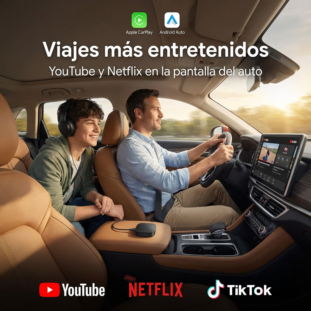 3 en 1 CarPlay Android Auto