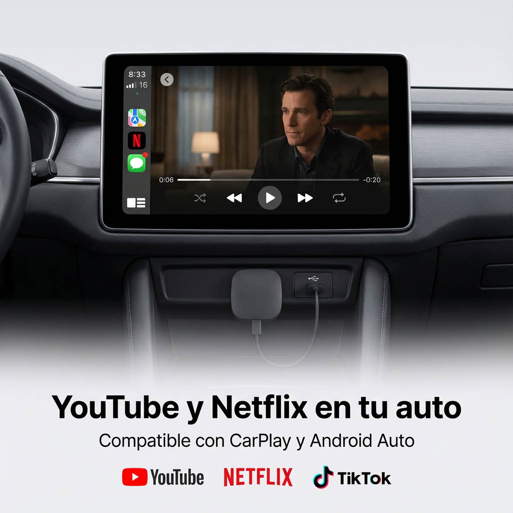 3 en 1 CarPlay Android Auto
