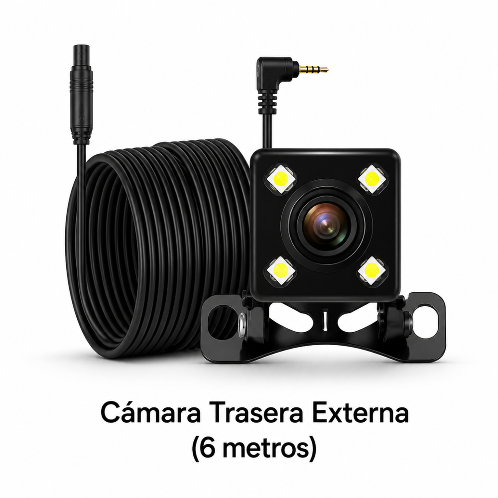 Dashcam 4 Canales 360° para Auto