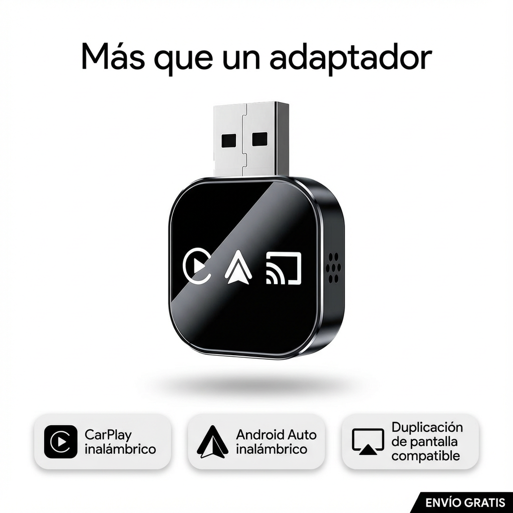 CarPlay y Android Auto inalámbricos con duplicación de pantalla